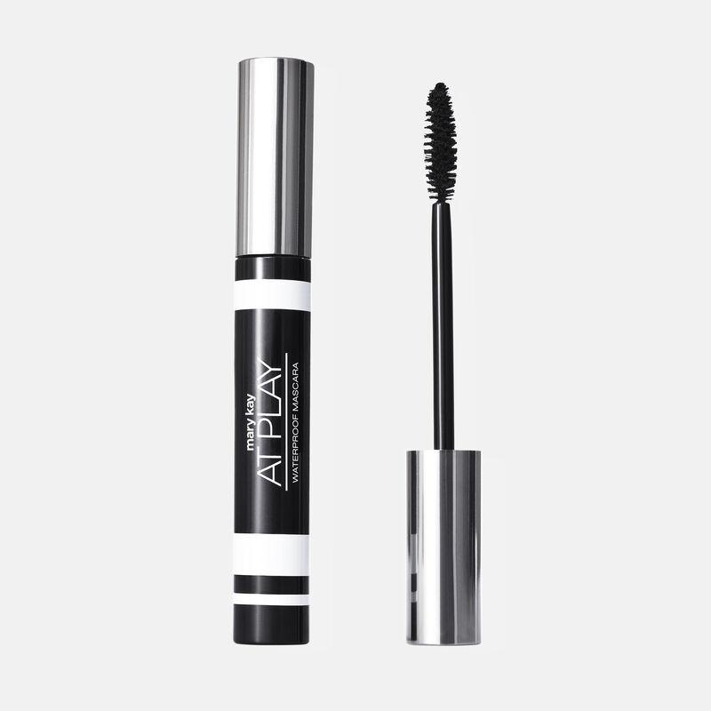 Capped Mary Kay At Play Waterproof Mascara with accompanying wand. image number null
