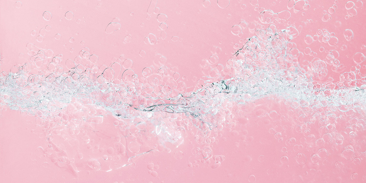 Textura de burbujas sobre fondo rosa