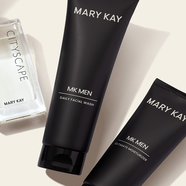 R&eacute;gimen de cuidado facial MKMen&reg; de Mary Kay&reg; junto a la fragancia Cityscape&reg; para hombre